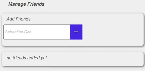 manage friends form